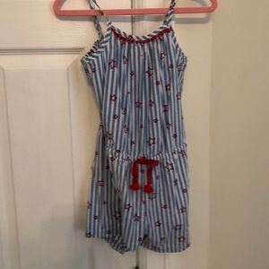 Girls romper for 4th of July